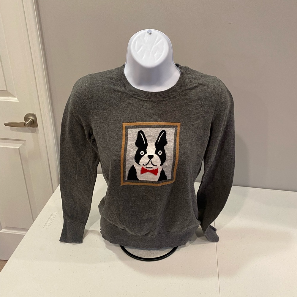 Banana Republic Boston terrier sweater